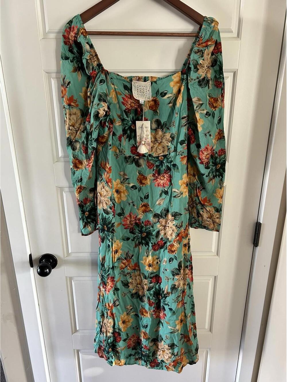 Johnny was women’s Bonita midi dress Green  size M